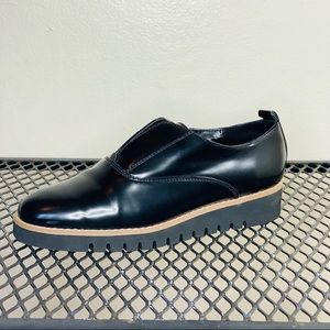 Zara Patent faux black leather Size EU 36
